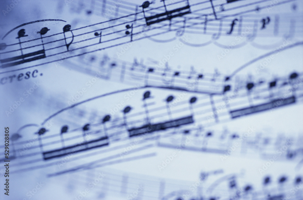 Close-up of sheet music Close-up of sheet music