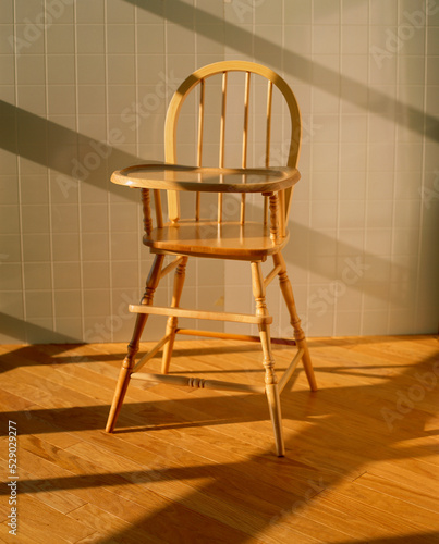 Empty high chair