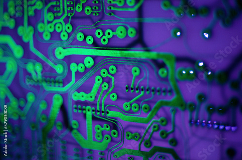 Close-up of a circuit board photo