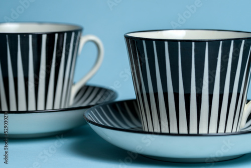 Two cups with stripes - cropped 