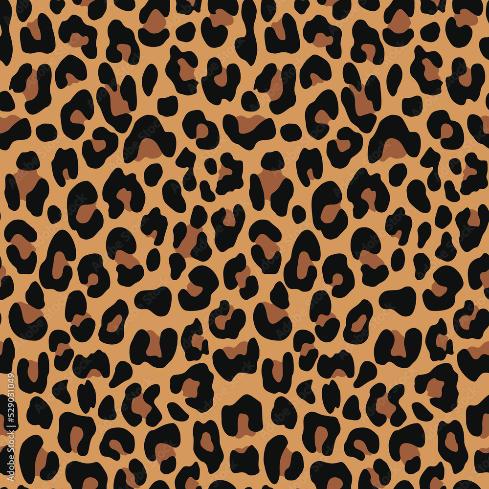 Print seamless leopard trendy classic texture, vector design. Print seamless leopard trendy classic texture, vector design.