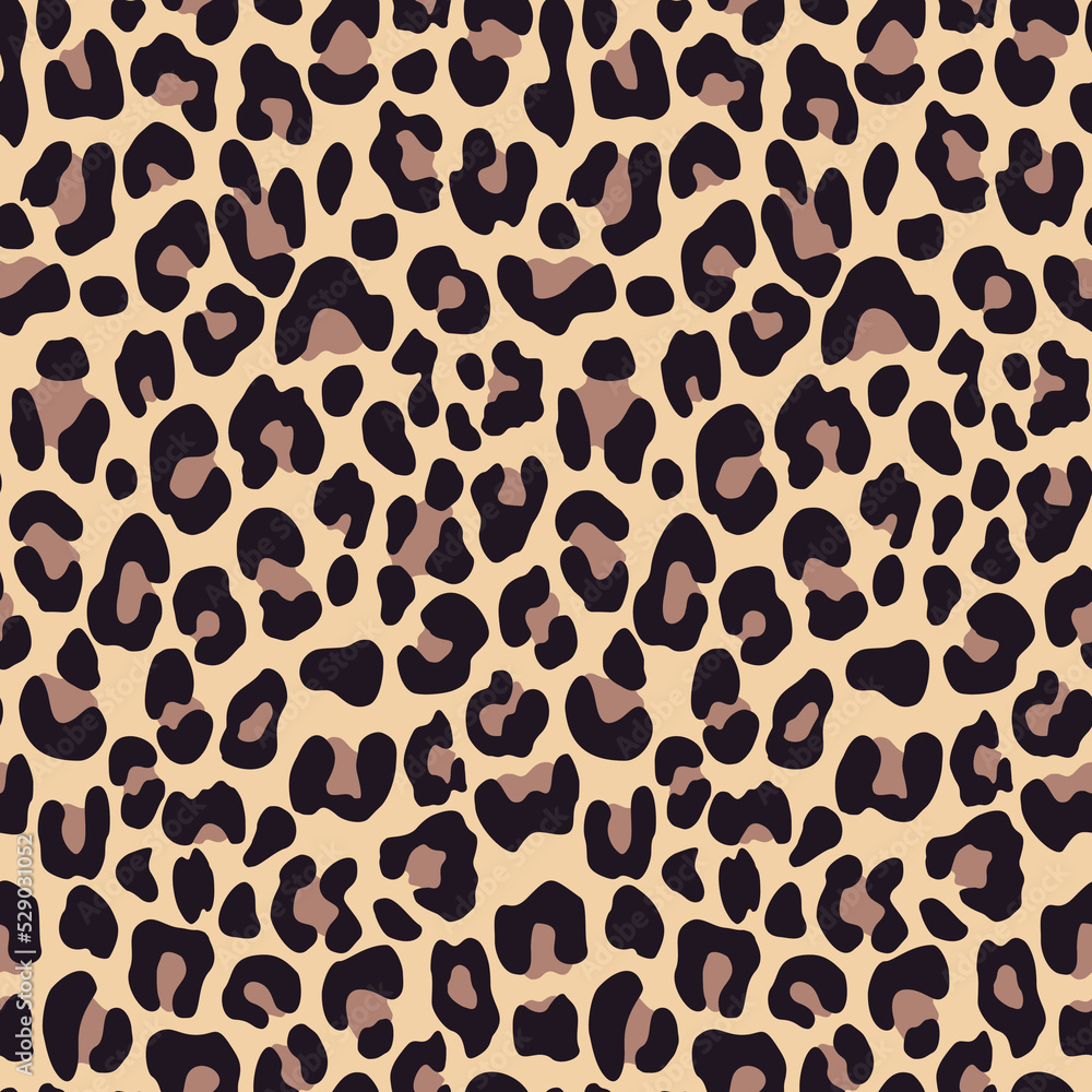 Seamless leopard pattern, vector trendy print, animal texture, modern textile design.
Seamless leopard pattern, vector trendy print, animal texture, modern textile design.