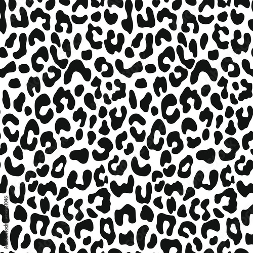 Leopard print seamless animal vector texture, wild cat pattern. Disguise.