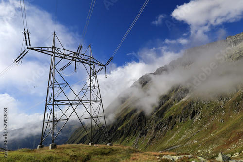 High voltage electricity pylon