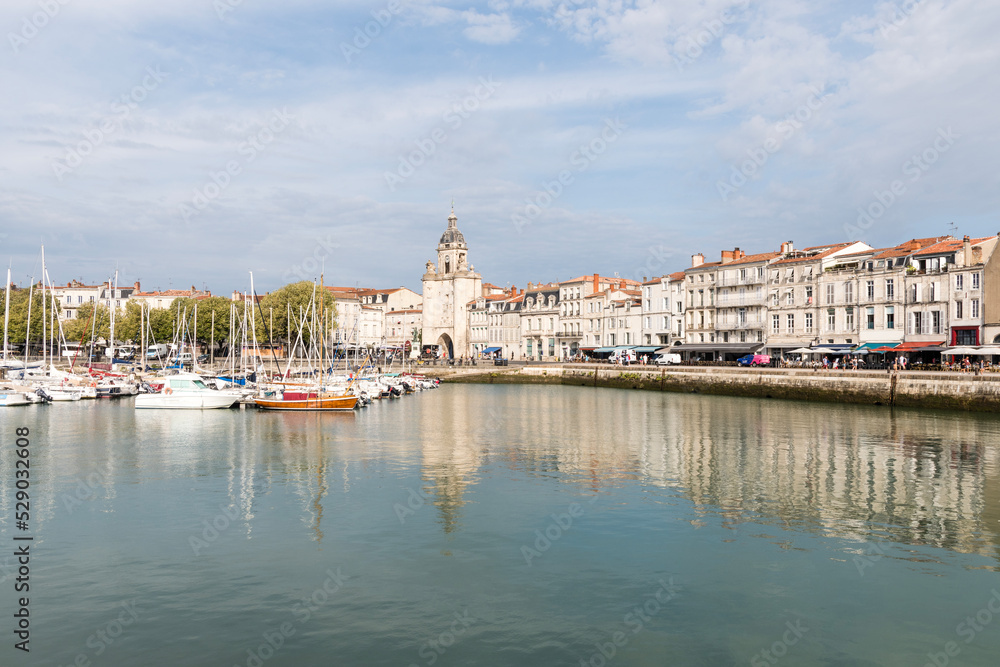 La grosse horloge et port de la Rochelle