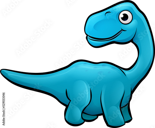 Diplodocus Dinosaur Cartoon...