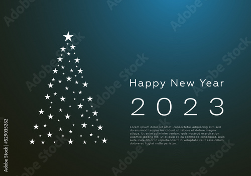 Obraz na płótnie 2023 merry christmas and happy new year abstract fir tree greeting poster vector w salonie