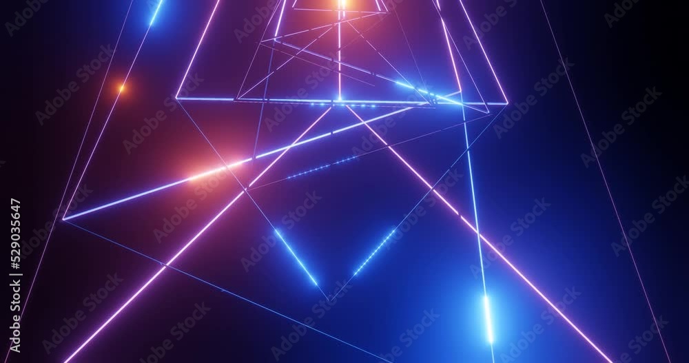 3d render with lines in blue and pink lines with yellow highlights 3d render with lines in blue and pink lines with yellow highlights