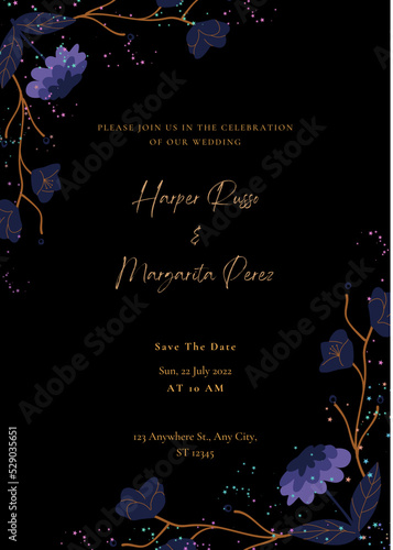 Beautiful weddings invitation card design reception card party card design 
