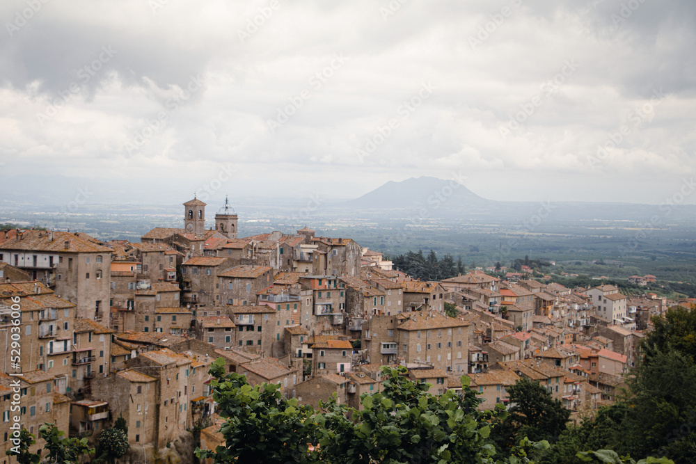 view of the city europe italian village mountain landscape