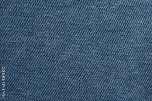Texture of blue jeans as background, closeup