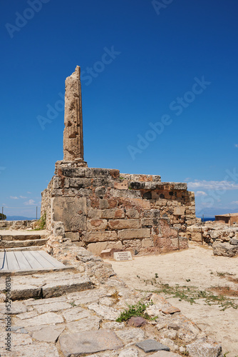 The ruins of the Temple of Apollo on the Greek island of Aegina.