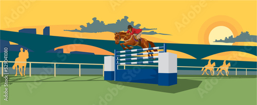 horse jumping