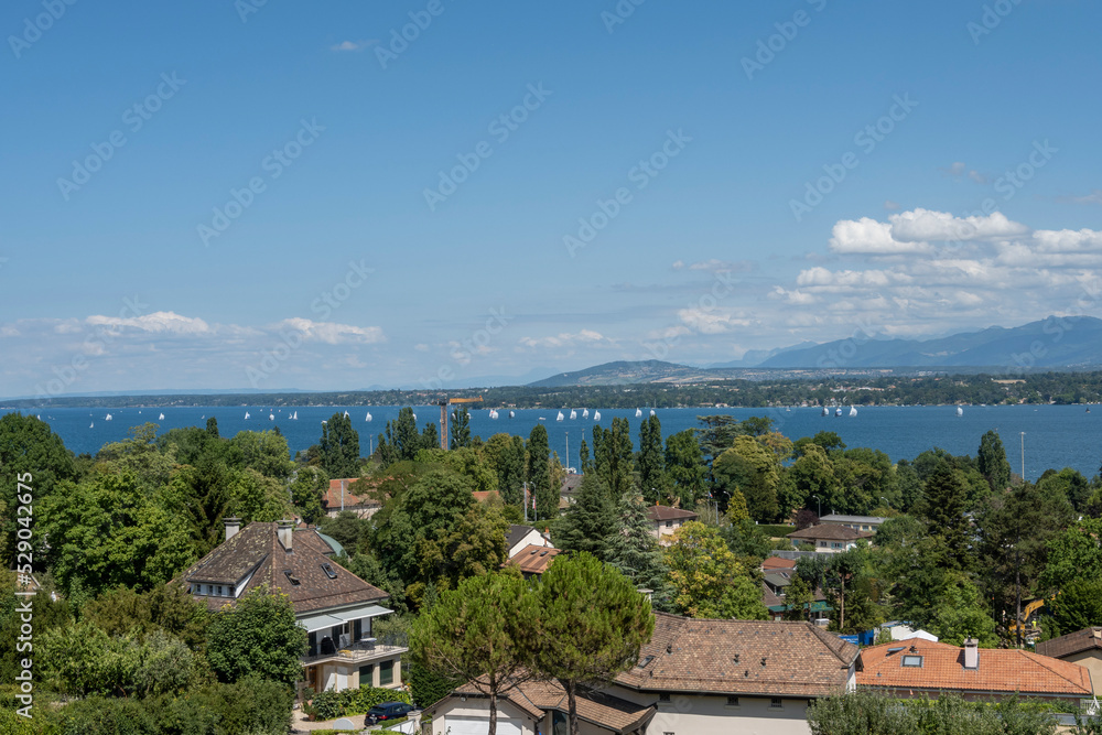 Régate sur le lac de Genève