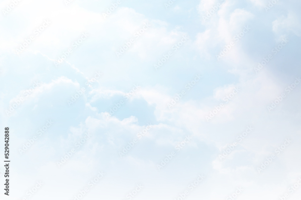 Blue sky with white cloud. The summer heaven is colorful clearing day Good weather and beautiful nature in the morning. Blue sky with white cloud. The summer heaven is colorful clearing day Good weather and beautiful nature in the morning.