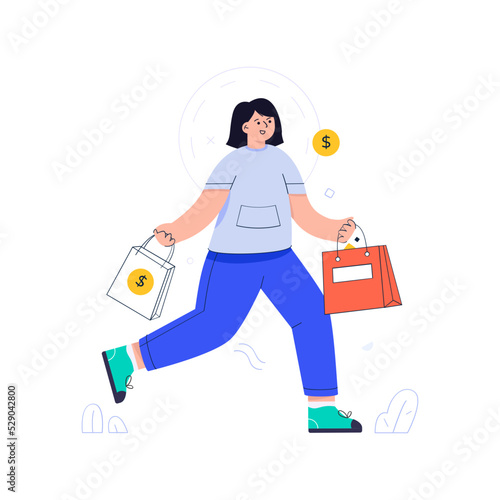 A flat illustrative vector of artificial intelligence