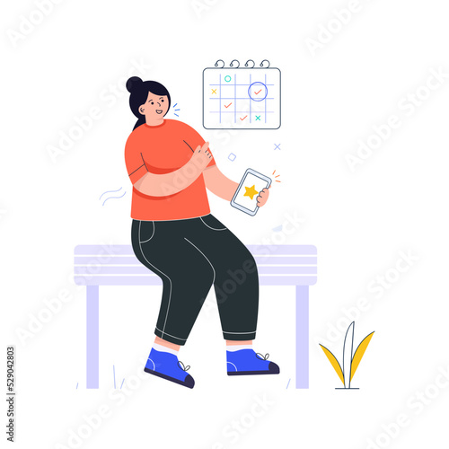 A flat illustrative vector of artificial intelligence