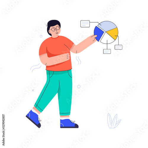 A flat illustrative vector of artificial intelligence