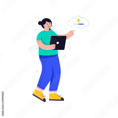 A flat illustrative vector of artificial intelligence