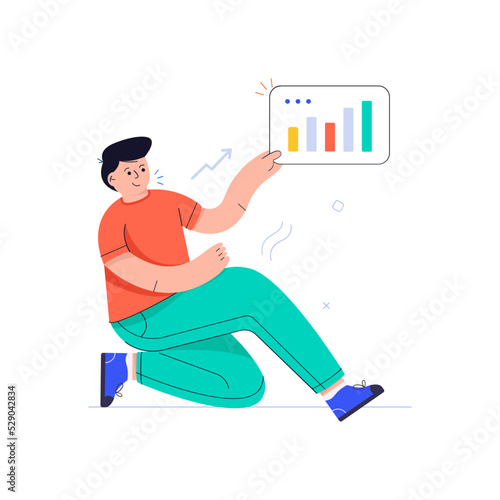 A flat illustrative vector of artificial intelligence