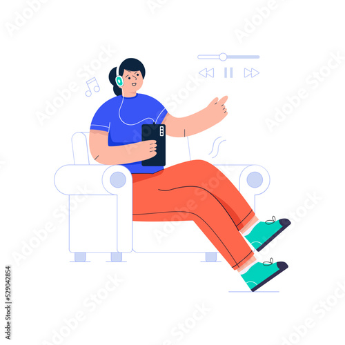 A flat illustrative vector of artificial intelligence