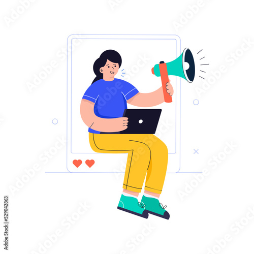 A flat illustrative vector of artificial intelligence