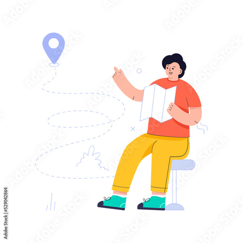 A flat illustrative vector of artificial intelligence