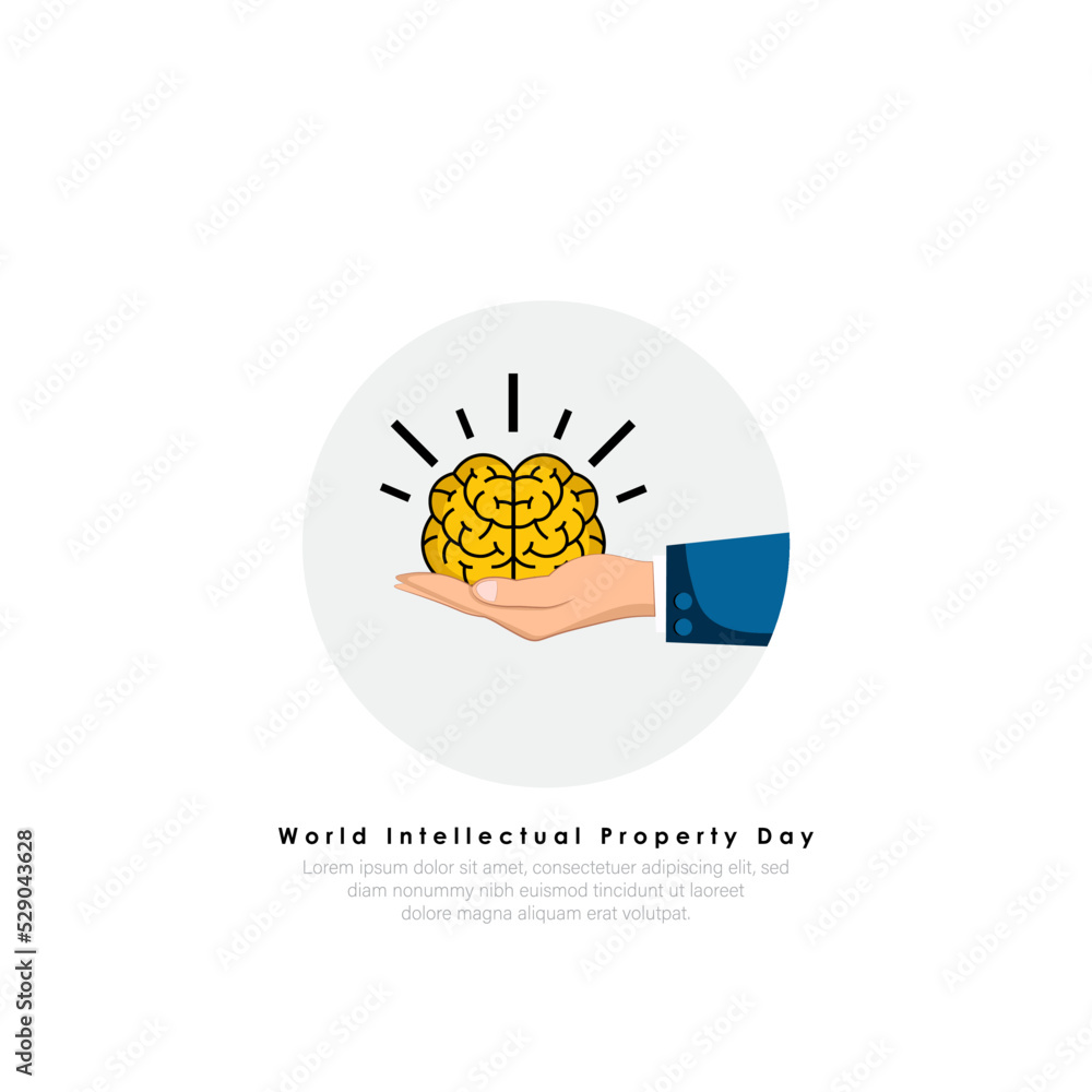 Vector illustration concept of World Intellectual Property Day,-26 April. Vector illustration concept of World Intellectual Property Day,-26 April.