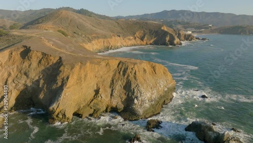 Hiking on Beach and Cliffs at Park near San Francisco - Orbit