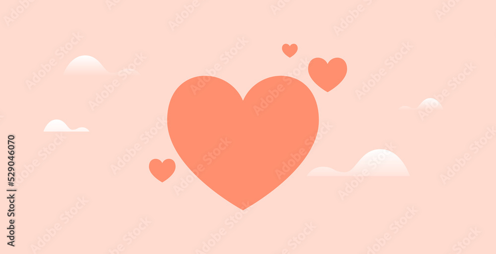 Heart icon and happy symbol simple shape concept flat vector illustration. heart beat Heart icon and happy symbol simple shape concept flat vector illustration. heart beat