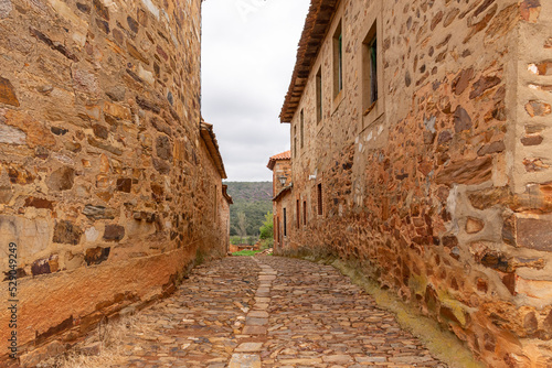 Castrillo de los Polvazares. Medieval town in Spain. Province of Leon, Castile and Leon