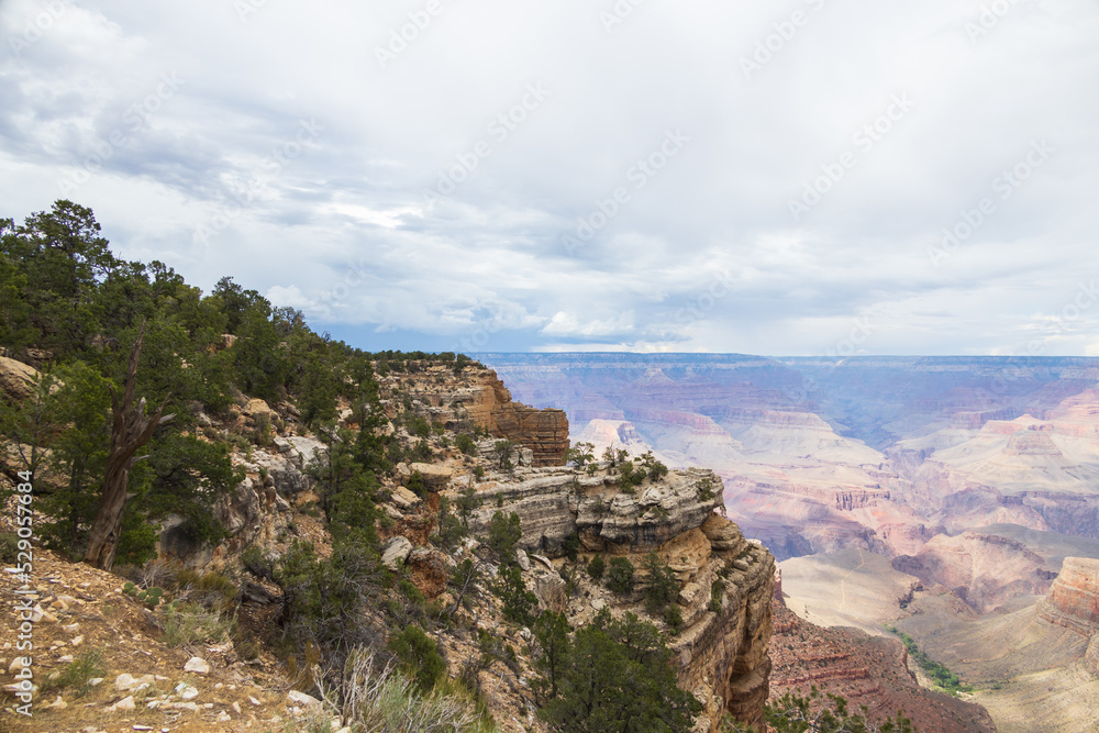 View from the South Rim at Grand Canyon National Park, Arizona, USA