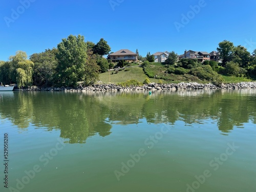 house view on the lake