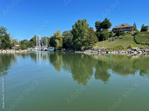 house view on the lake