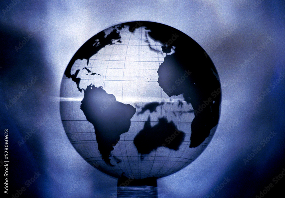 Naklejka premium Close-up of a globe