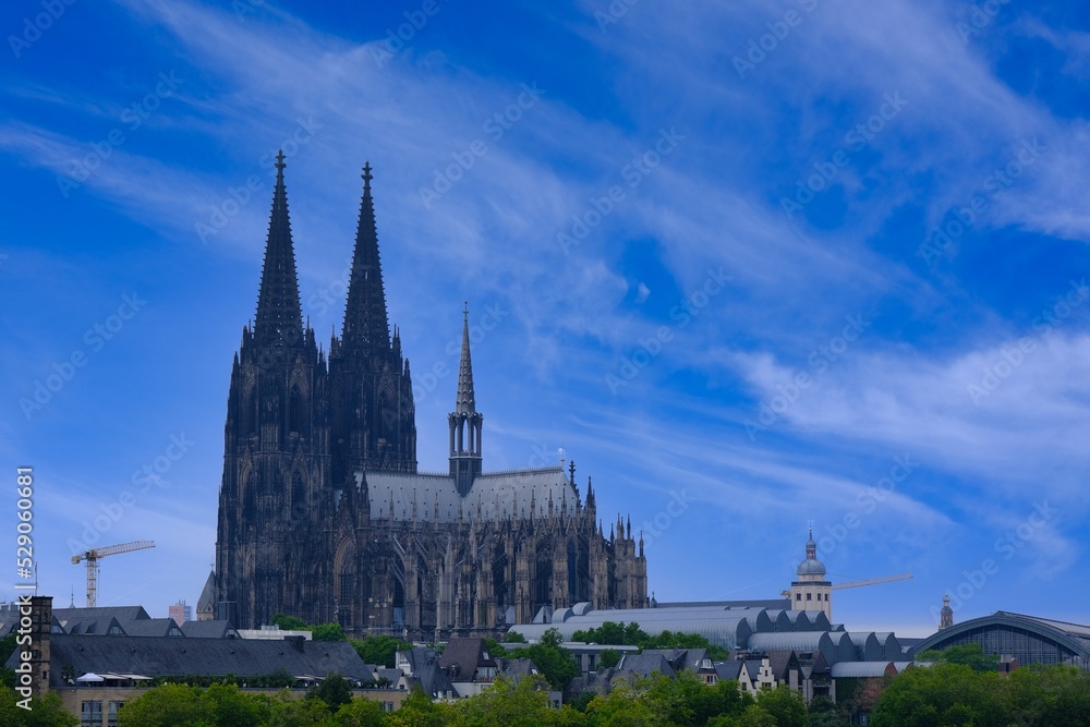 Panorama von Köln am Rhein mit Dom