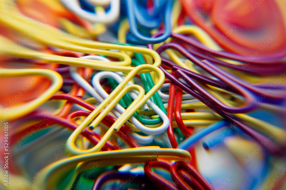 Close-up of paper clips Close-up of paper clips