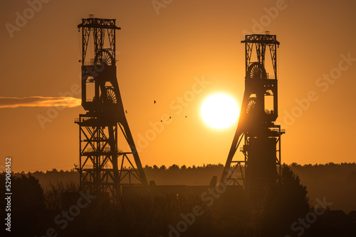 Clipstone colliery at Dawn  photo