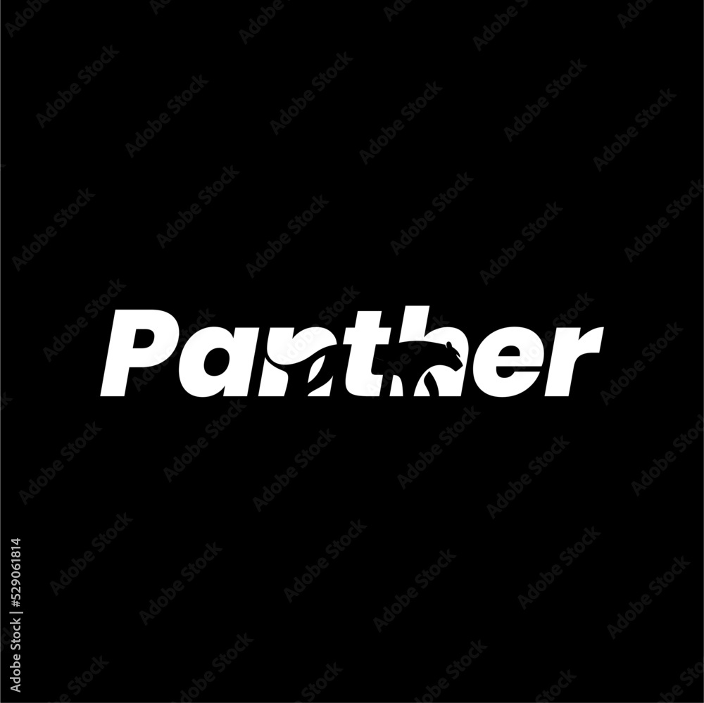 Fototapeta premium Jaguar Leopard Panther Cheetah Tiger word logo design 