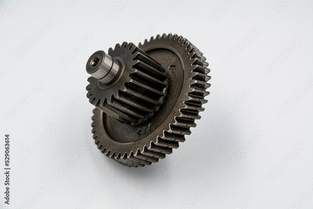 Gear set of a motorcycle gearbox Gear set of a motorcycle gearbox