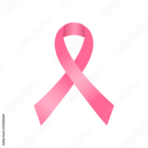 Pink breast cancer company ribbon.