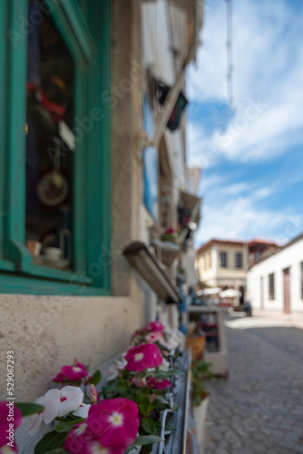streets of alacati, a smlall town with touristic attraction alacati night life hotels and restaurants