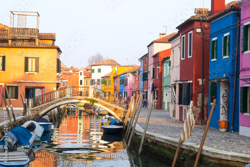 Colorful houses from Burano island, Venice © elleonzebon