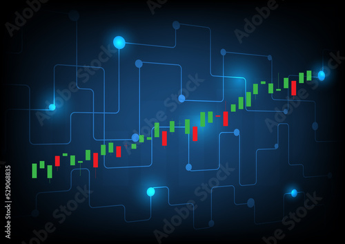 vector illustration long term investment, time investing, success takes time, growth profit, financial innvesting, candle stick graph