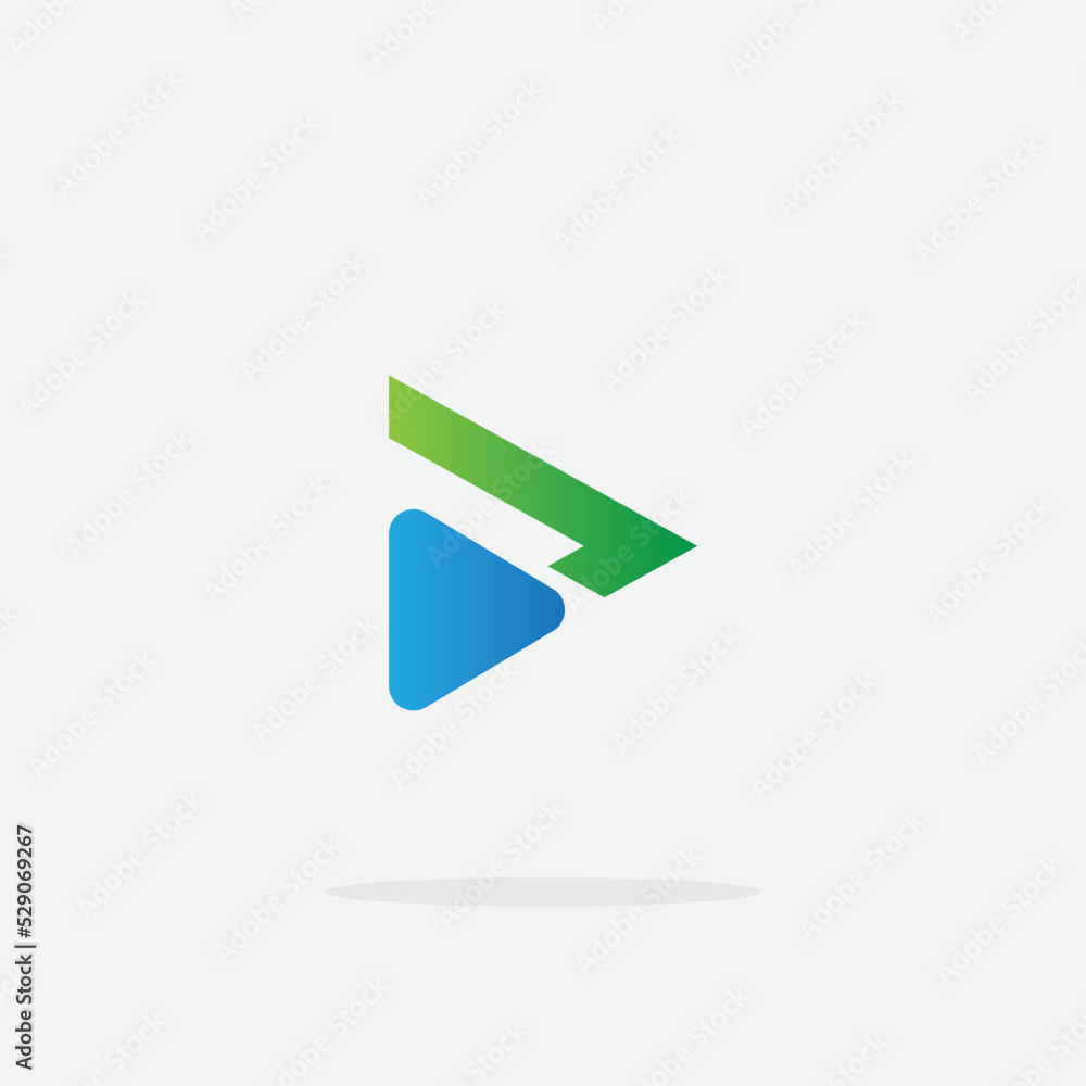 play icon with elegant shape and modern color. play logo. play button. music player. video player. play logo template. play icon with elegant shape and modern color. play logo. play button. music player. video player. play logo template.