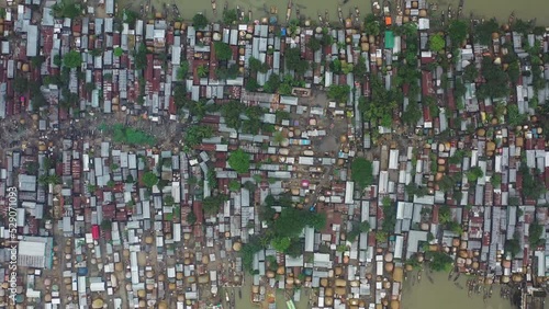 Aerial view of Astagram, Kishoreganj, Bangladesh. photo