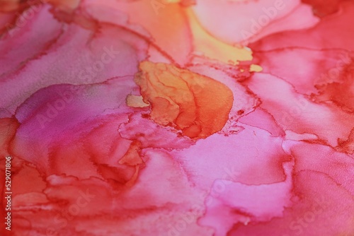 Fototapeta Naklejka Na Ścianę i Meble -  Abstract liquid ink art painting as background, closeup