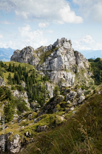 Kesselwand, 1721m, Mangfall Mountains, Chiemgau Alps, Bavarian Alps, Upper Bavaria, Bavaria, Germany, Europe © imageBROKER