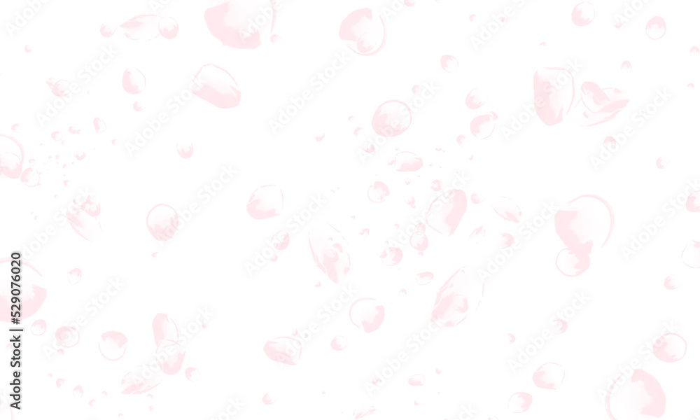 white background with light brown water bubbles