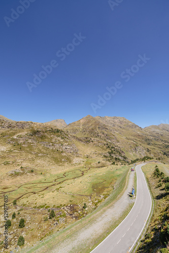 Panorama in summer of the Ordino Arcalis station in the Pyrenees of Andorra © martinscphoto